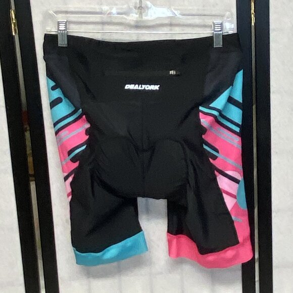 DealYork High Waist Padded Cycling Shorts Compression Black Blue Pink 2XL Bike - Picture 2 of 11